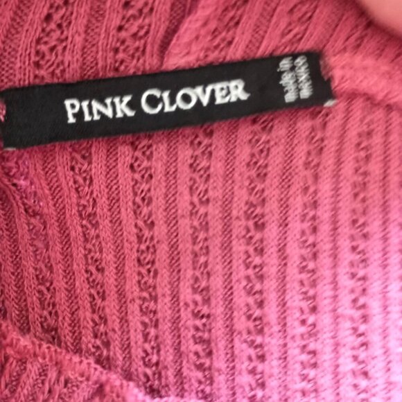 NWT Pink Clover Stitch Fix Rose Pink Soft Long Sleeve Top Sweater Size M - Picture 9 of 10